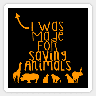 Saving Animals Sticker